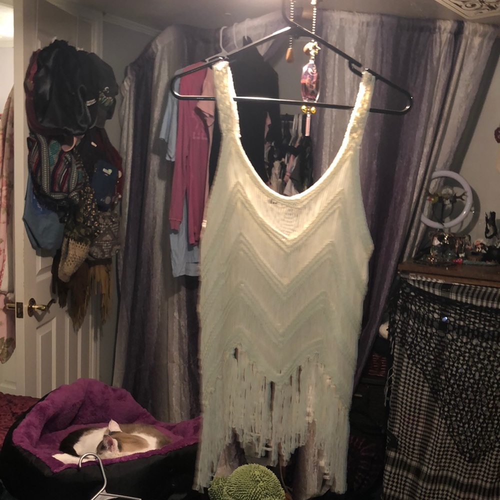 LF fringe boho top